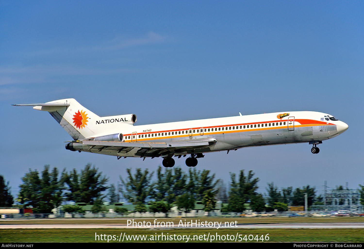 Aircraft Photo of N4740 | Boeing 727-235 | National Airlines | AirHistory.net #540446