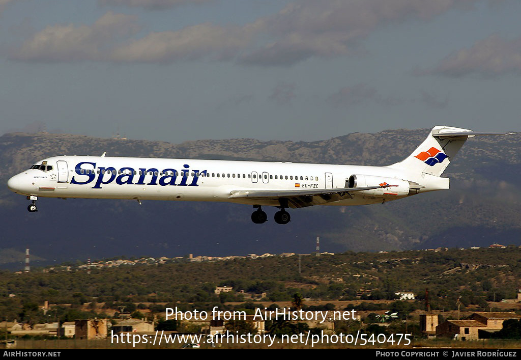 Aircraft Photo of EC-FZC | McDonnell Douglas MD-83 (DC-9-83) | Spanair | AirHistory.net #540475