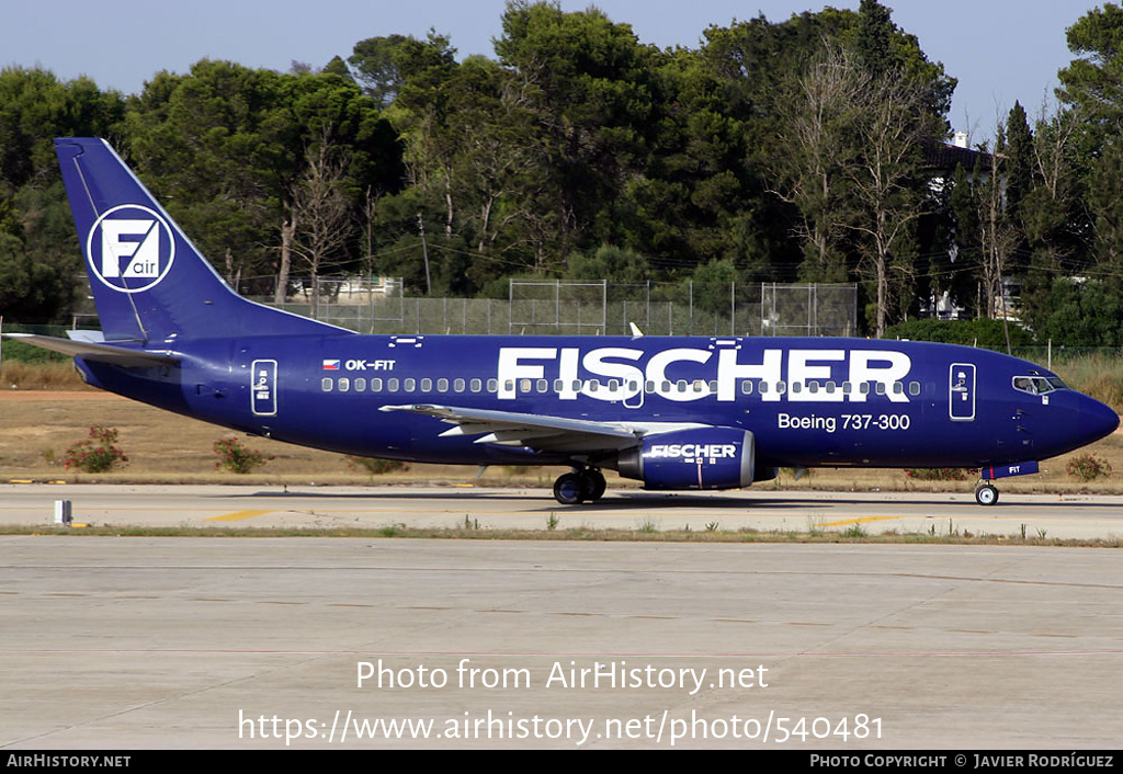 Aircraft Photo of OK-FIT | Boeing 737-36N | Fischer Air | AirHistory.net #540481