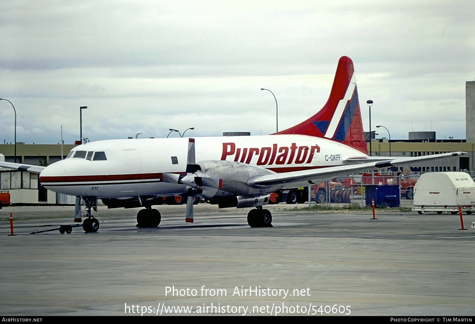 Aircraft Photo of C-GKFF | Convair 580 | Purolator Courier | AirHistory.net #540605