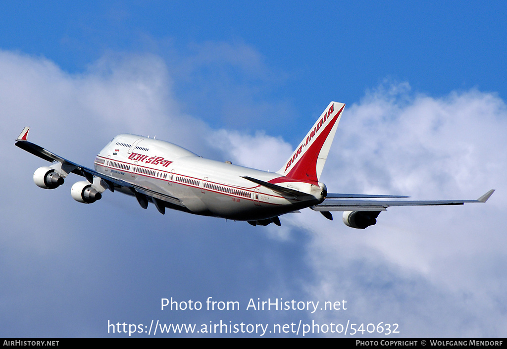 Aircraft Photo of VT-AIF | Boeing 747-412 | Air India | AirHistory.net #540632