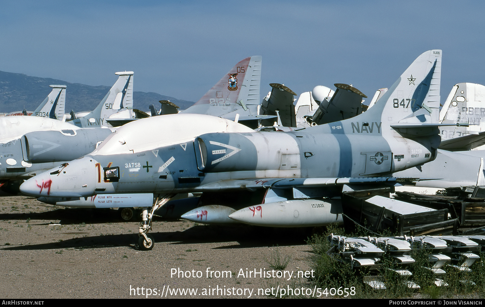 Aircraft Photo of 158477 / 8477 | McDonnell Douglas TA-4J Skyhawk | USA - Navy | AirHistory.net #540658