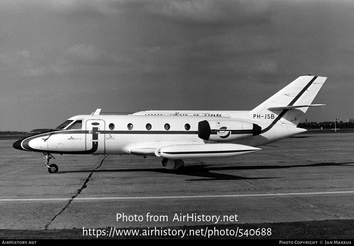 Aircraft Photo of PH-JSB | Aerospatiale SN-600 Corvette | Jetstar Holland | AirHistory.net #540688