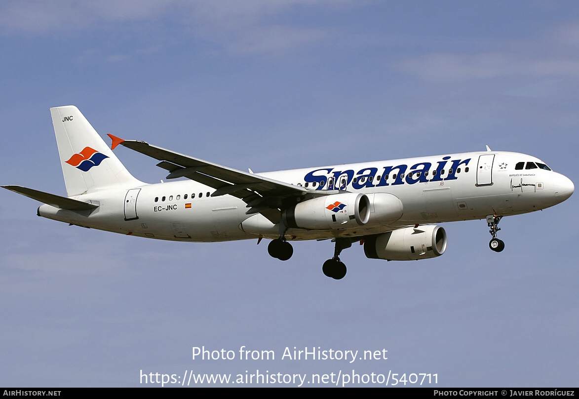 Aircraft Photo of EC-JNC | Airbus A320-232 | Spanair | AirHistory.net #540711