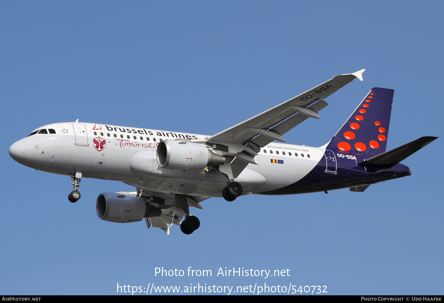 Aircraft Photo of OO-SSA | Airbus A319-111 | Brussels Airlines | AirHistory.net #540732