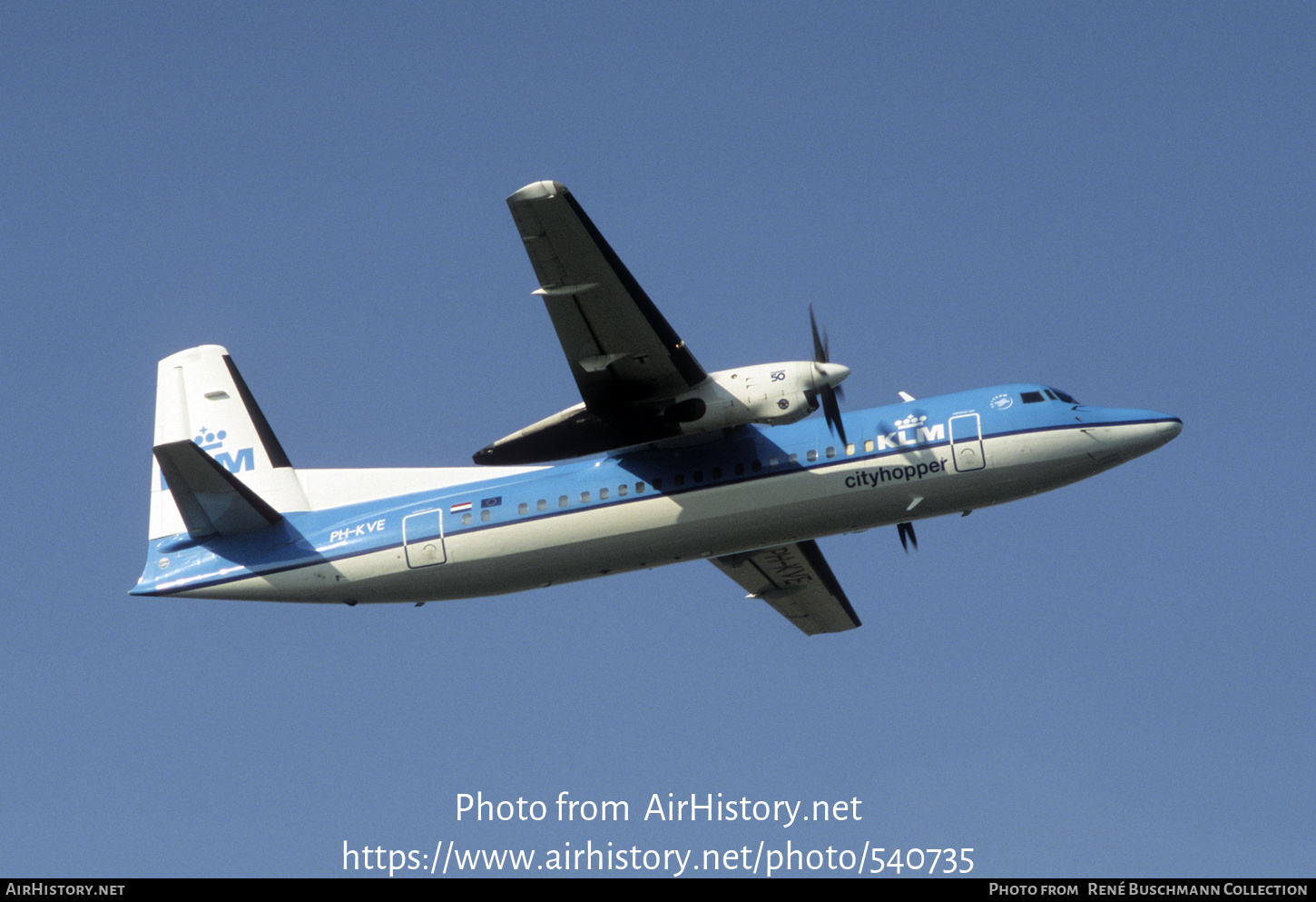 Aircraft Photo of PH-KVE | Fokker 50 | KLM Cityhopper | AirHistory.net #540735