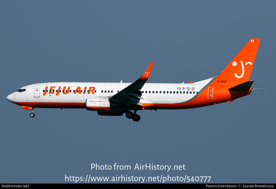 Aircraft Photo of HL8261 | Boeing 737-8BK | Jeju Air | AirHistory.net #540777