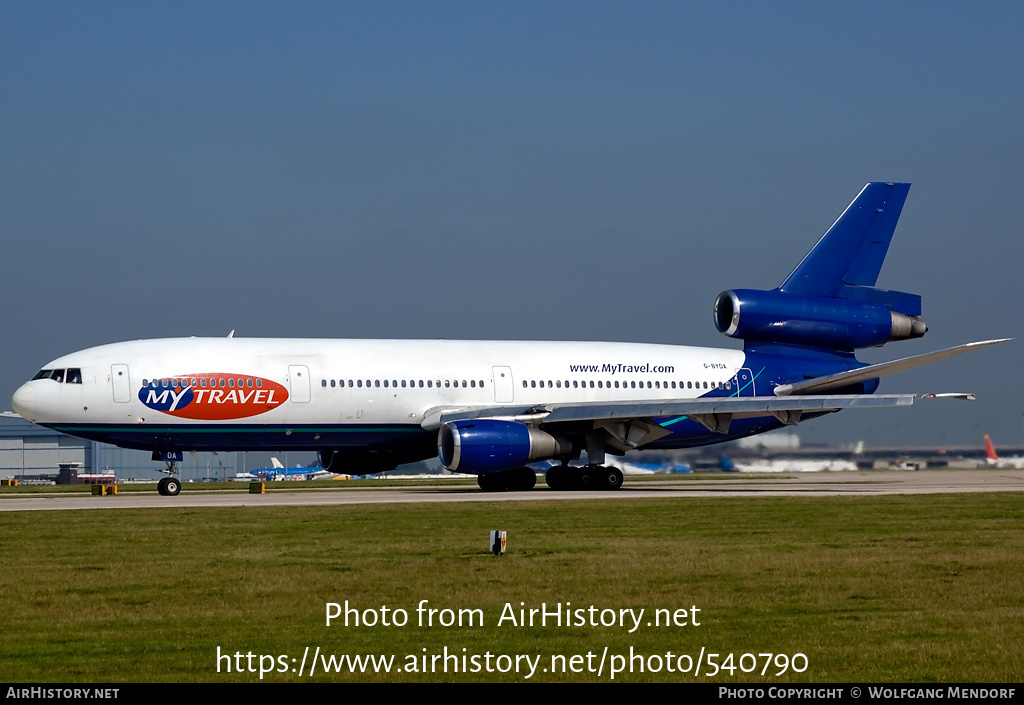 Aircraft Photo of G-BYDA | McDonnell Douglas DC-10-30 | MyTravel Airways | AirHistory.net #540790