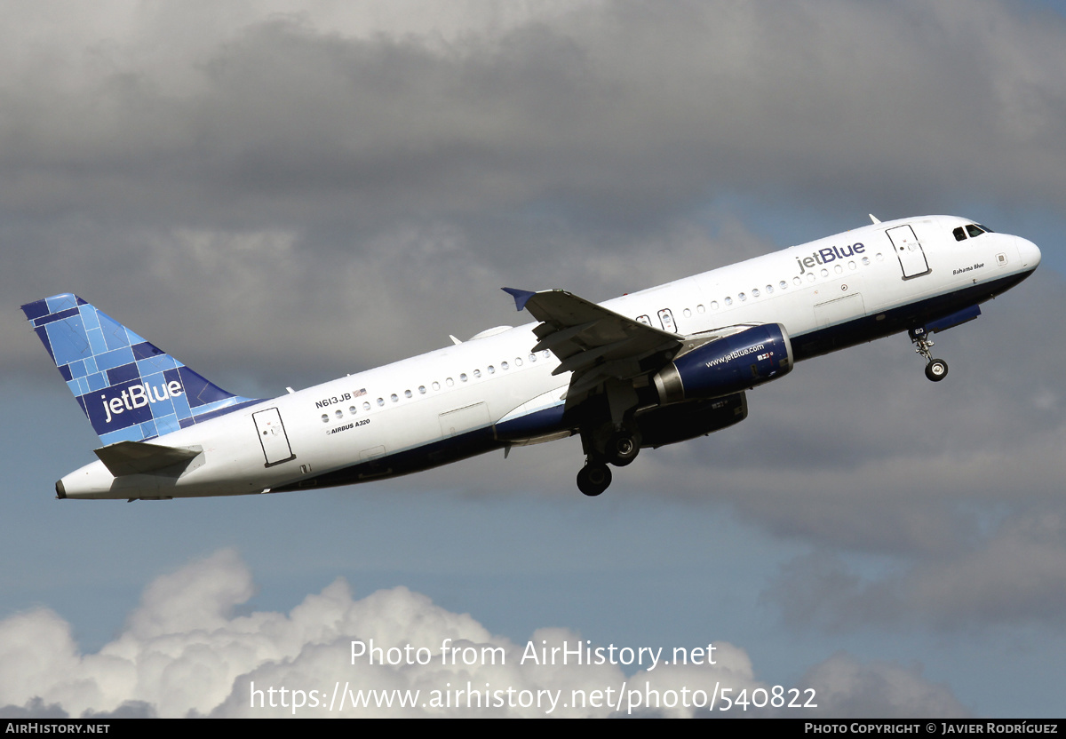 Aircraft Photo of N613JB | Airbus A320-232 | JetBlue Airways | AirHistory.net #540822