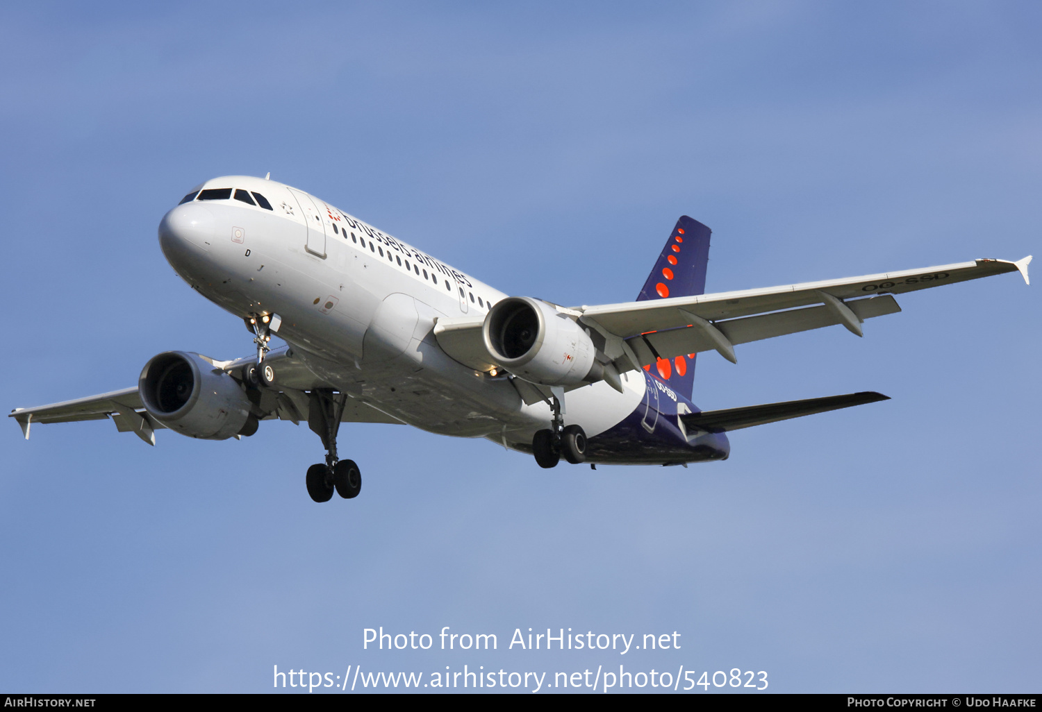 Aircraft Photo of OO-SSD | Airbus A319-112 | Brussels Airlines | AirHistory.net #540823