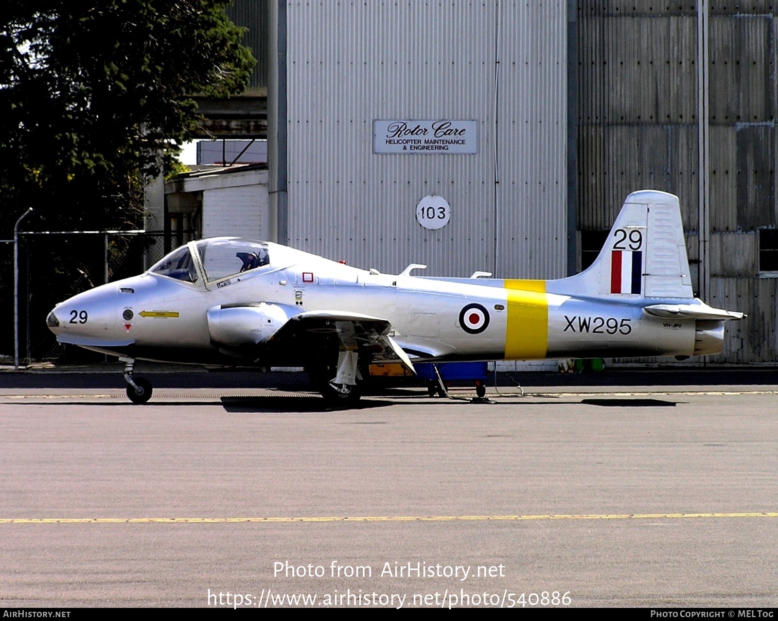 Aircraft Photo of VH-JPV / XW295 | BAC 84 Jet Provost T5A | UK - Air Force | AirHistory.net #540886