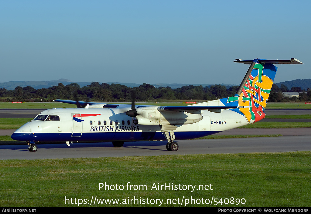 Aircraft Photo of G-BRYV | Bombardier DHC-8-311Q Dash 8 | British Airways | AirHistory.net #540890