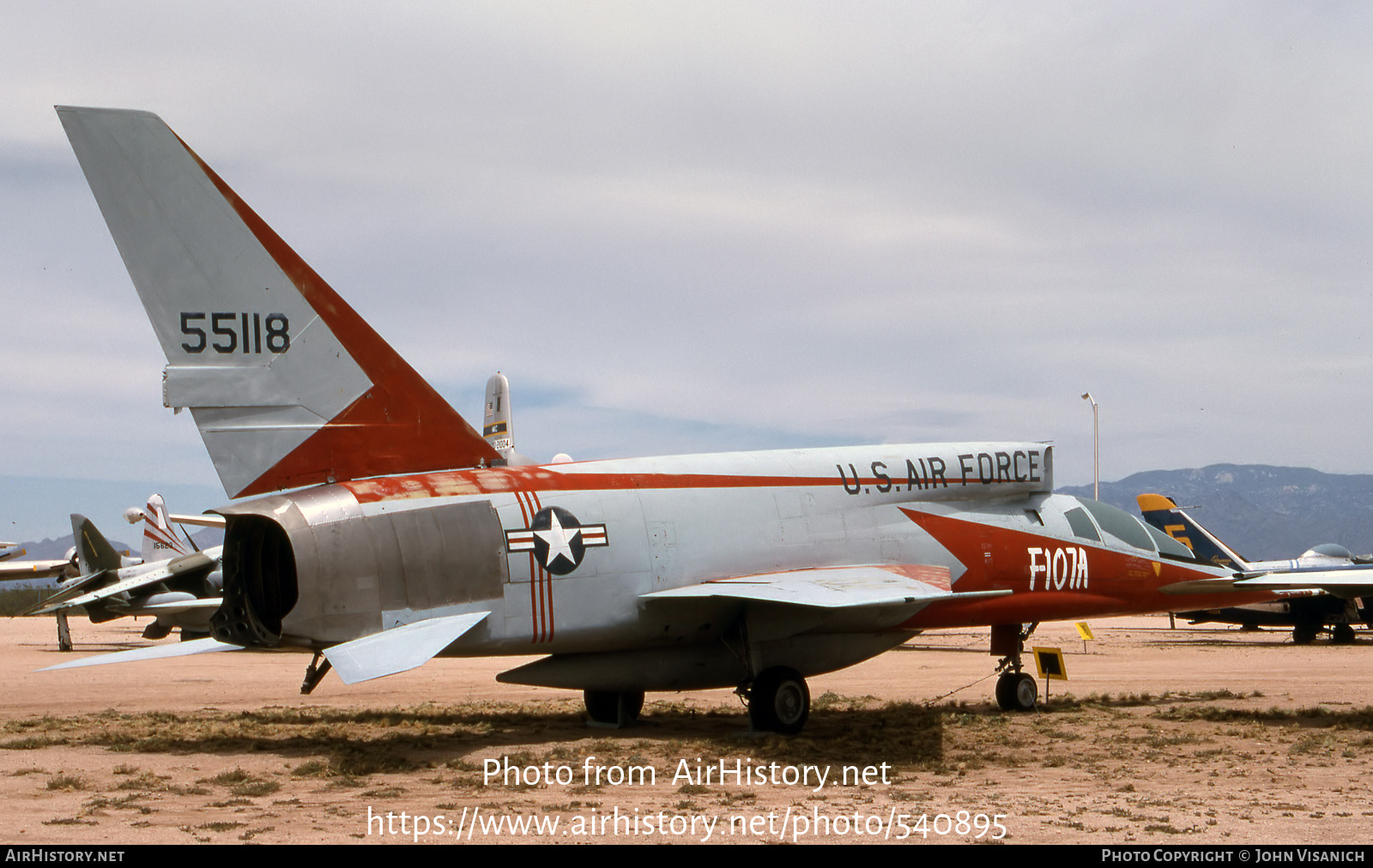 Aircraft Photo of 55-5118 / 55118 | North American F-107A | USA - Air Force | AirHistory.net #540895