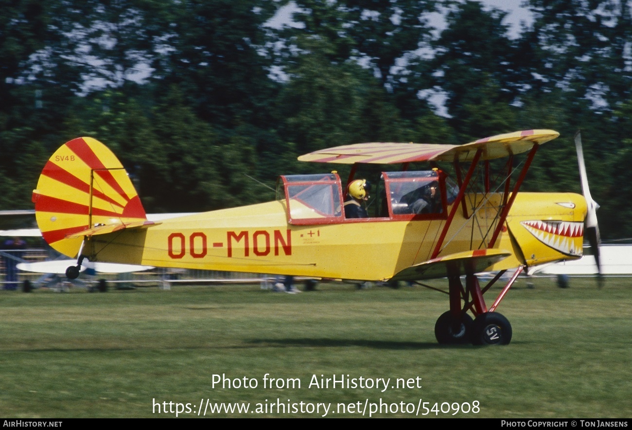 Aircraft Photo of OO-MON | Stampe-Vertongen SV-4B | AirHistory.net #540908