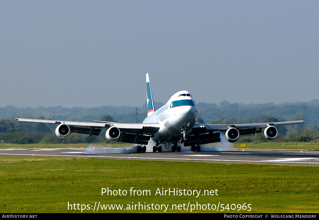 Aircraft Photo Of B-HME | Boeing 747-2L5B(SF) | Cathay Pacific Airways ...