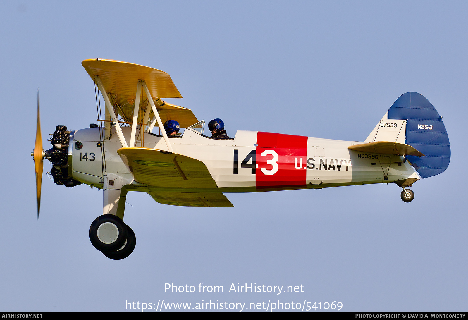 Aircraft Photo of N63590 / 07539 | Boeing N2S-3 Kaydet (B75N1) | USA - Navy | AirHistory.net #541069