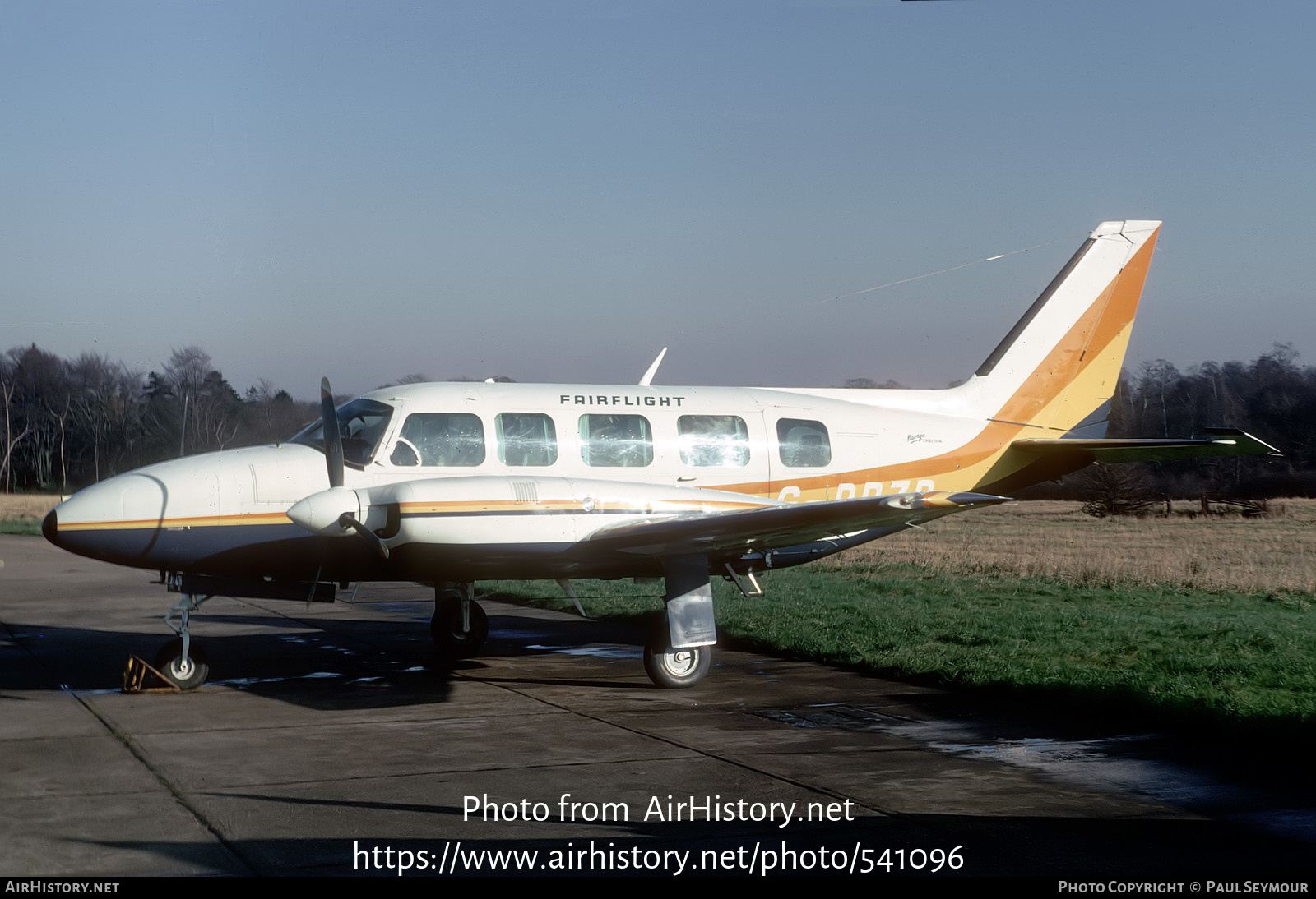 Aircraft Photo of G-BBZP | Piper PA-31-350 Navajo Chieftain | Fairflight | AirHistory.net #541096