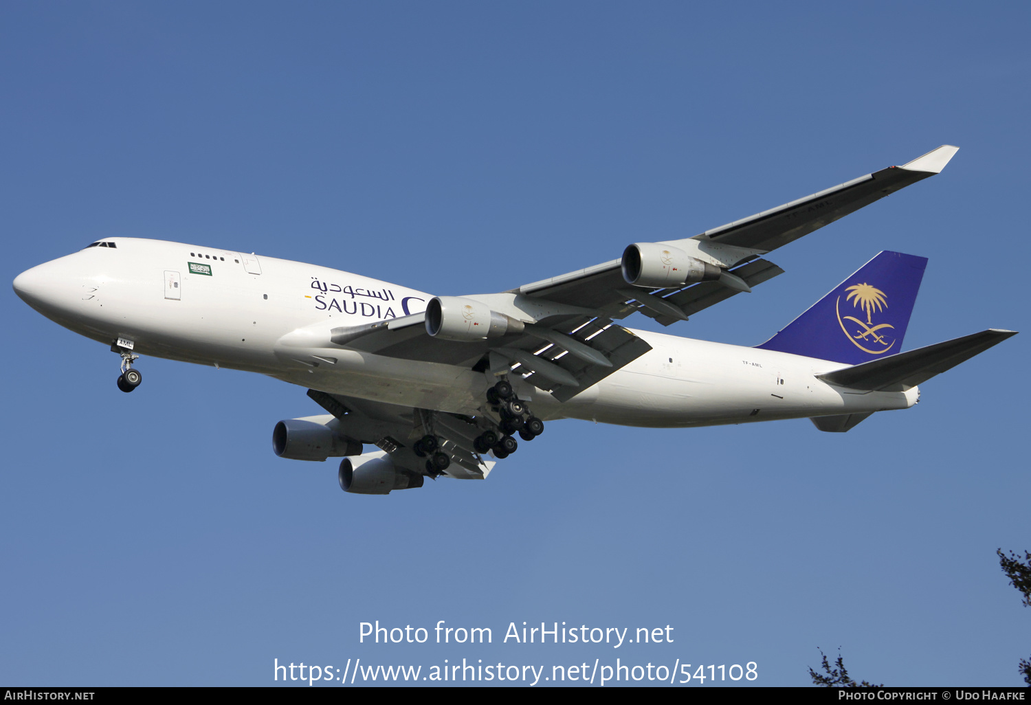 Aircraft Photo of TF-AML | Boeing 747-4H6M(BCF) | Saudia - Saudi Arabian Airlines Cargo | AirHistory.net #541108