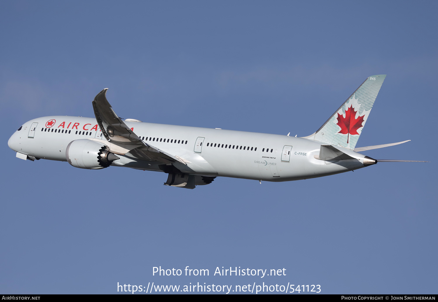 Aircraft Photo of C-FRSE | Boeing 787-9 Dreamliner | Air Canada | AirHistory.net #541123