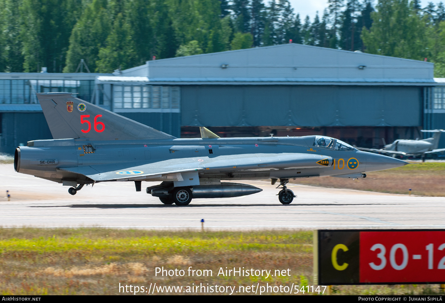 Aircraft Photo of SE-DXR | Saab J35J Draken | Sweden - Air Force | AirHistory.net #541147