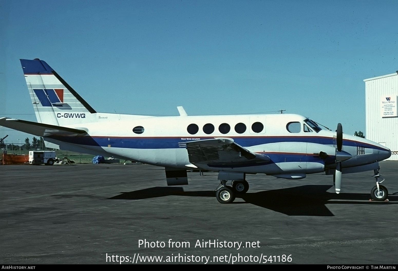 Aircraft Photo of C-GWWQ | Beech 100 King Air | West Wind Aviation | AirHistory.net #541186