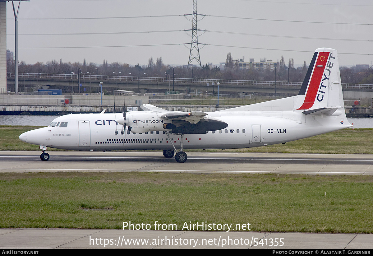 Aircraft Photo of OO-VLN | Fokker 50 | CityJet | AirHistory.net #541355