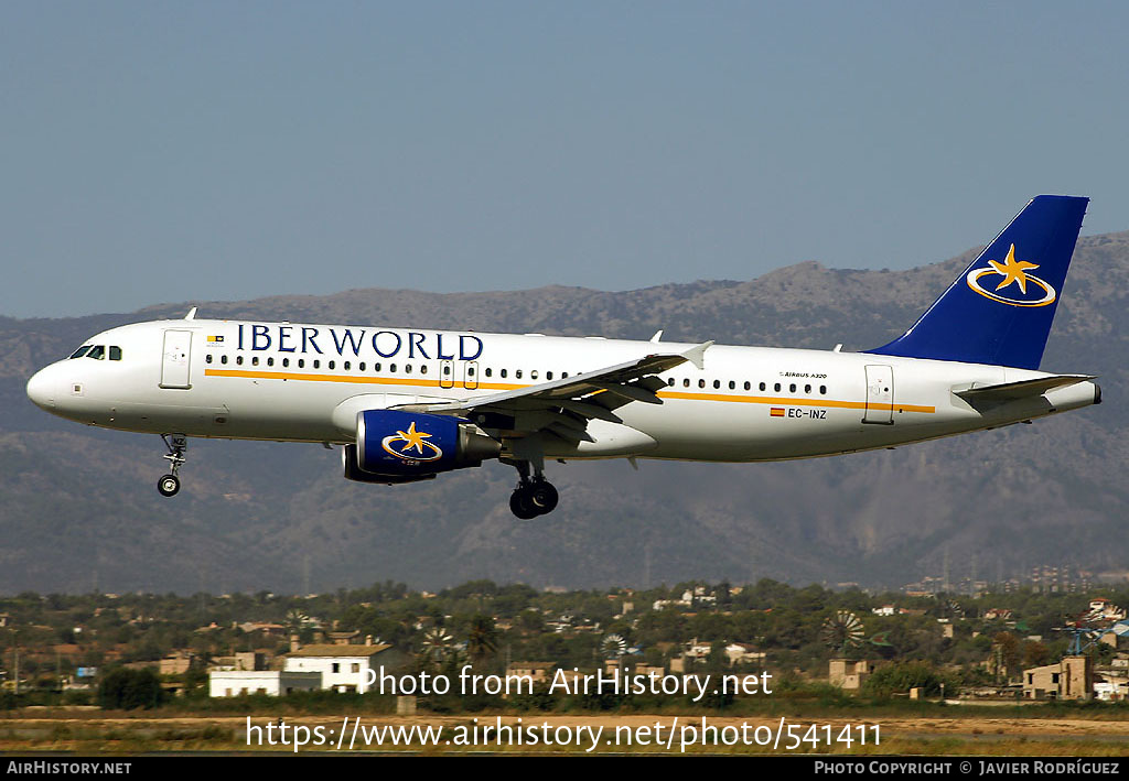 Aircraft Photo of EC-INZ | Airbus A320-214 | Iberworld Airlines | AirHistory.net #541411