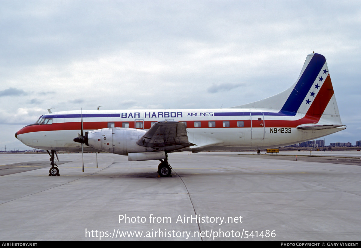 Aircraft Photo of N94233 | Convair 600 | Bar Harbor Airlines | AirHistory.net #541486