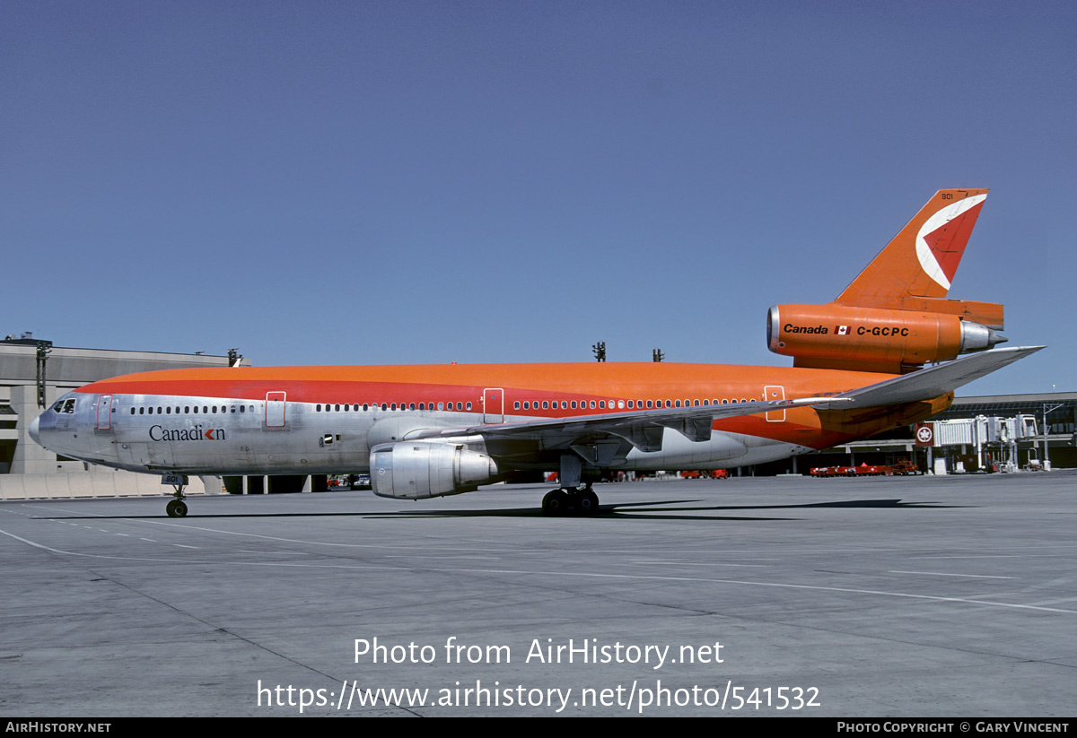 Aircraft Photo of C-GCPC | McDonnell Douglas DC-10-30 | Canadian Airlines | AirHistory.net #541532