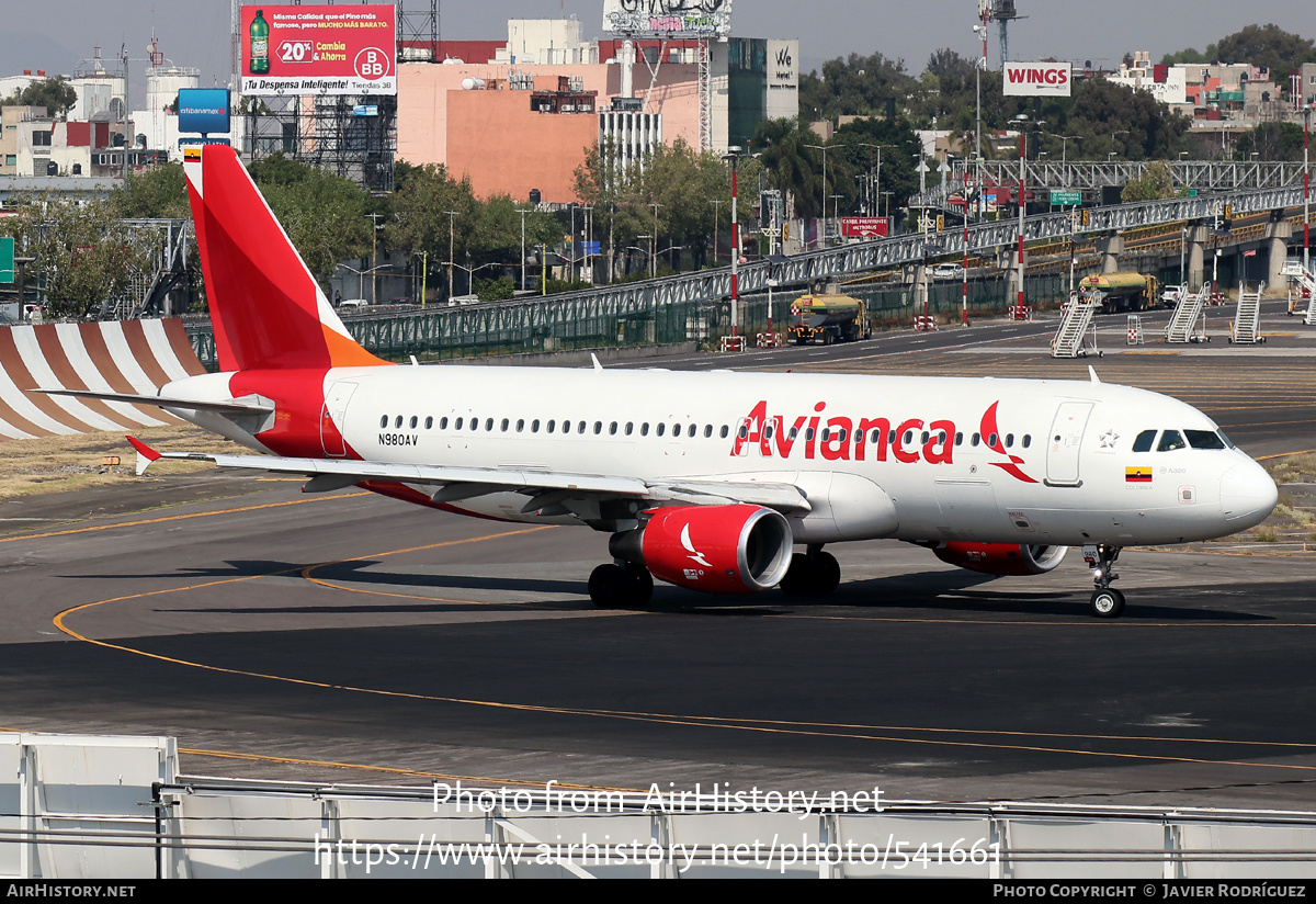 Aircraft Photo of N980AV | Airbus A320-214 | Avianca | AirHistory.net #541661