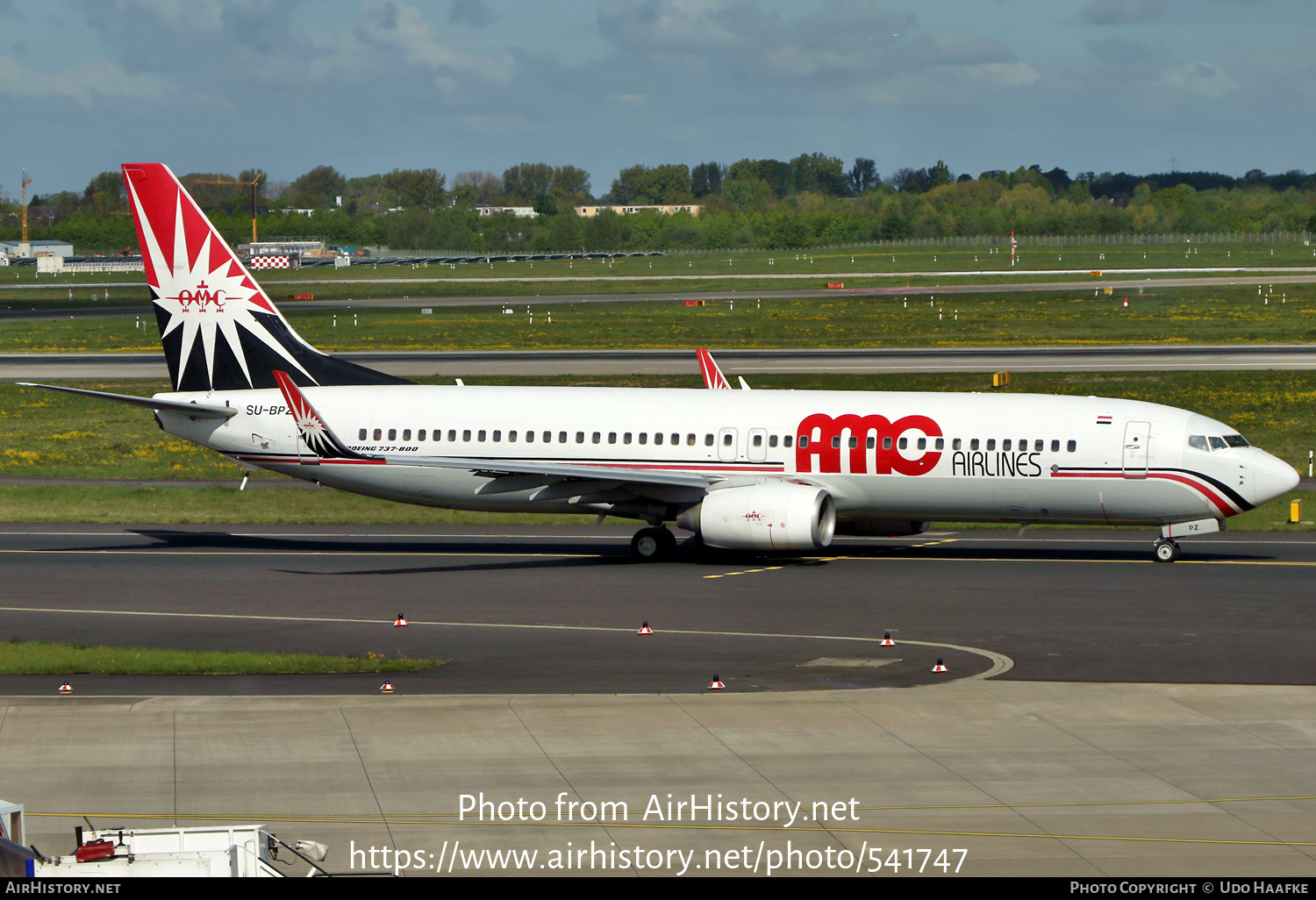 Aircraft Photo of SU-BPZ | Boeing 737-86N | AMC Airlines | AirHistory.net #541747