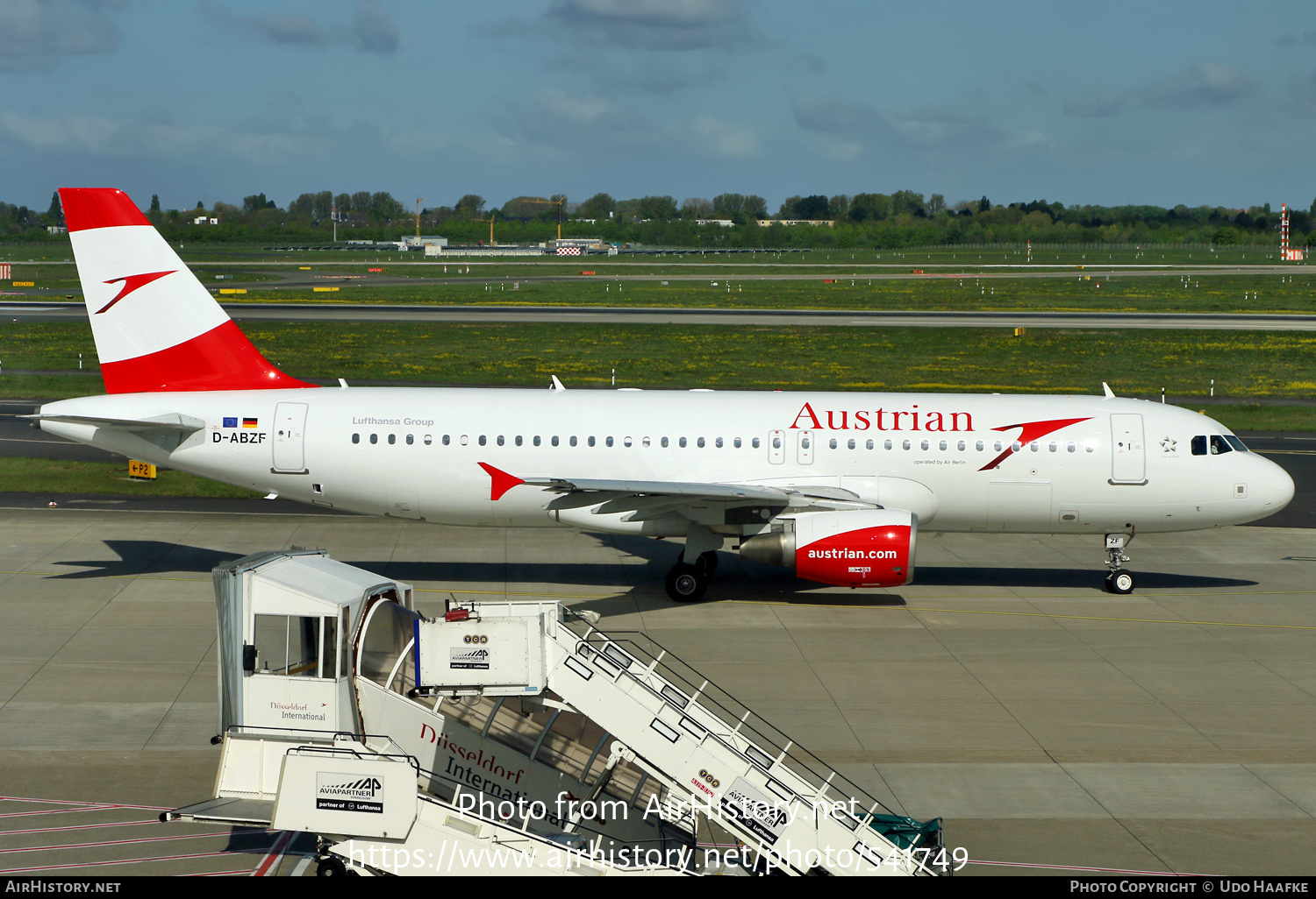 Aircraft Photo of D-ABZF | Airbus A320-216 | Austrian Airlines | AirHistory.net #541749