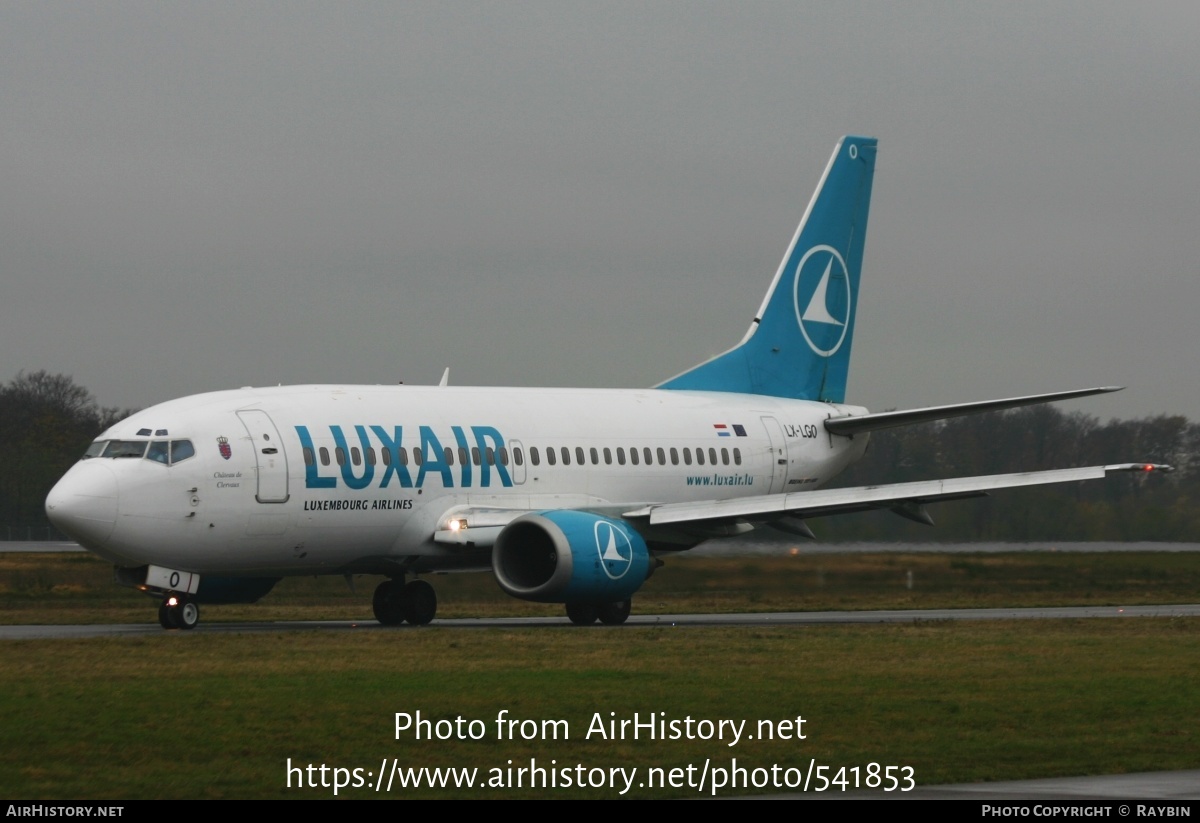 Aircraft Photo of LX-LGO | Boeing 737-5C9 | Luxair | AirHistory.net #541853