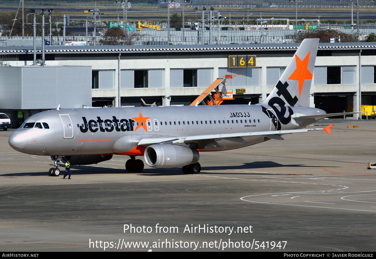 Aircraft Photo of JA03JJ | Airbus A320-232 | Jetstar Airways | AirHistory.net #541947