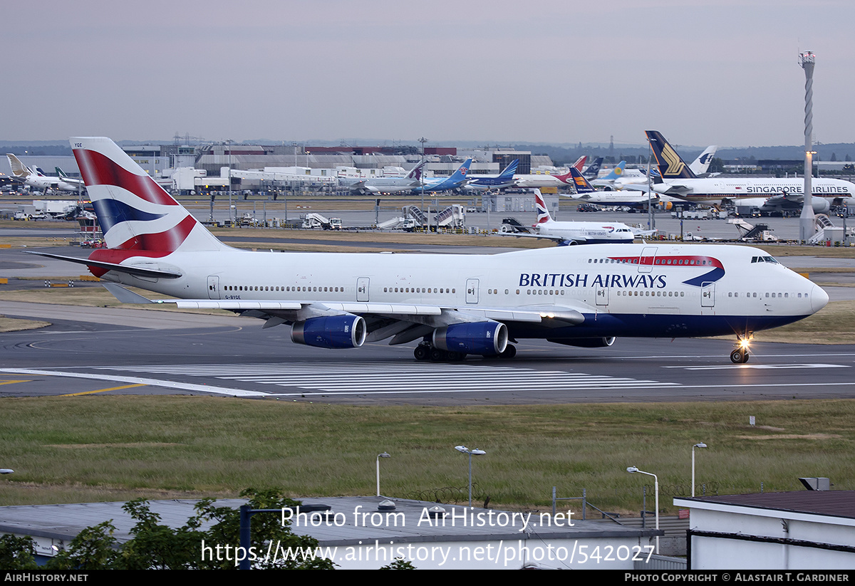 Aircraft Photo of G-BYGE | Boeing 747-436 | British Airways | AirHistory.net #542027