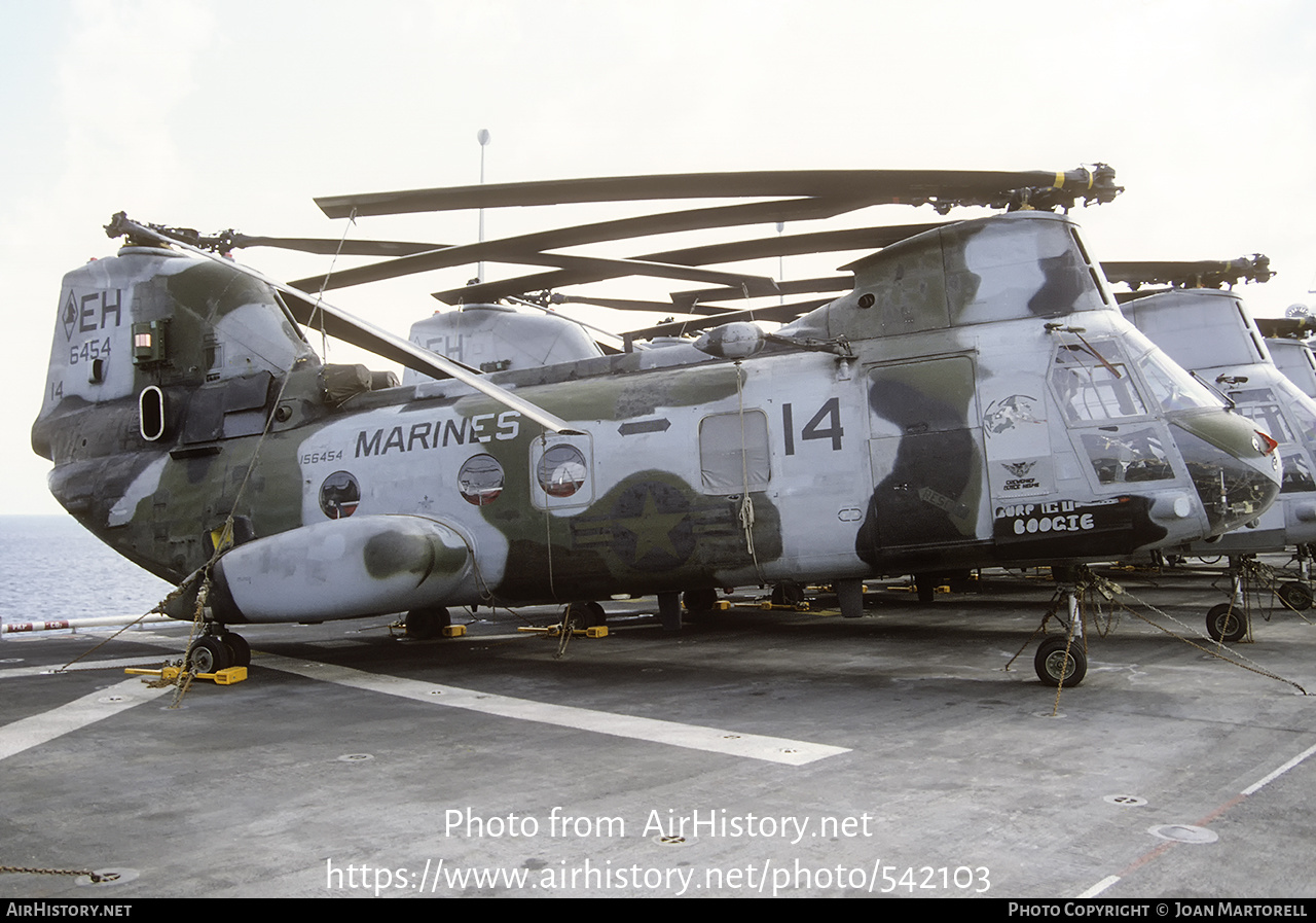 Aircraft Photo of 156454 / 6454 | Boeing Vertol CH-46E Sea Knight | USA - Marines | AirHistory.net #542103