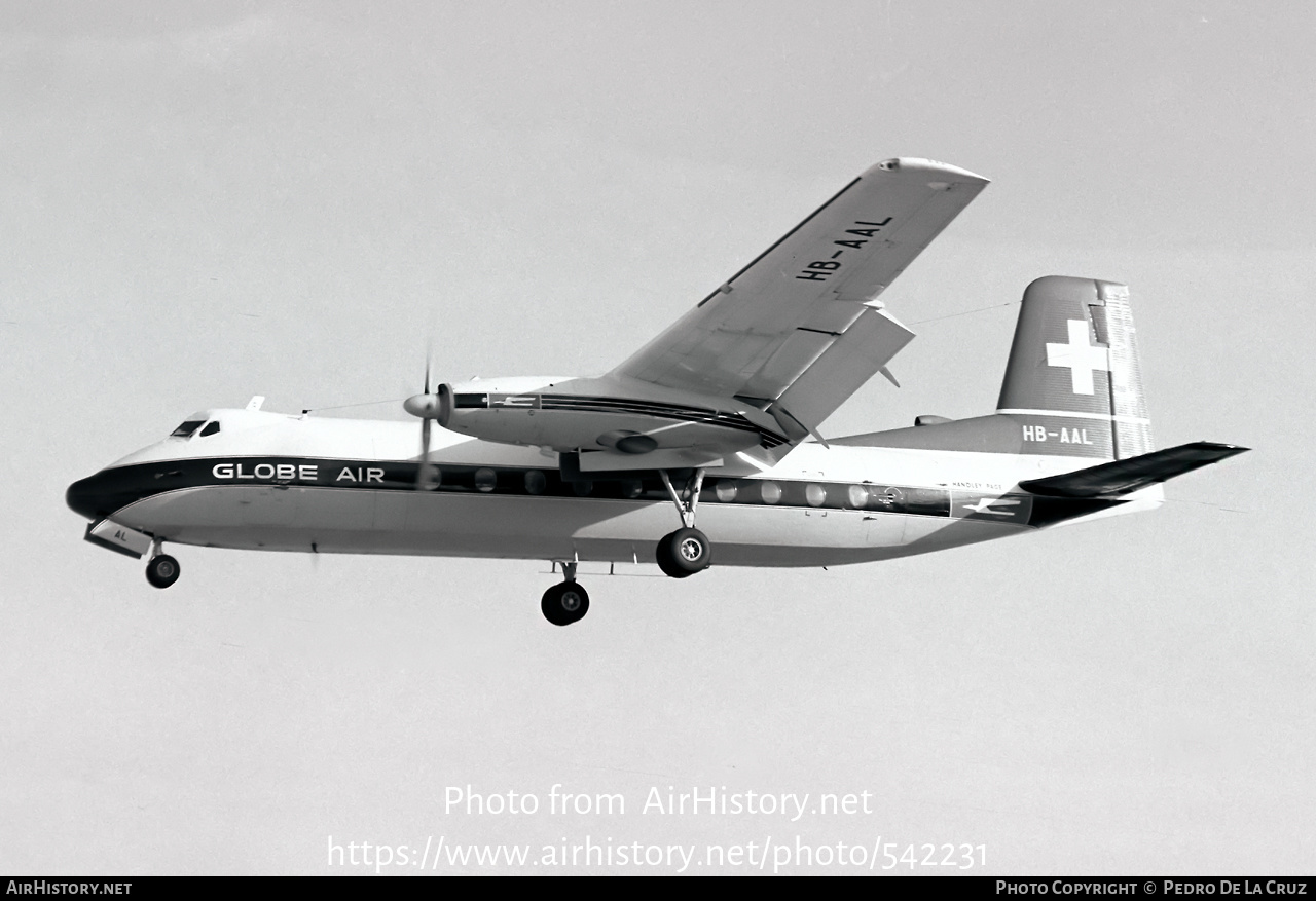 Aircraft Photo of HB-AAL | Handley Page HPR-7 Herald 210 | Globe Air | AirHistory.net #542231