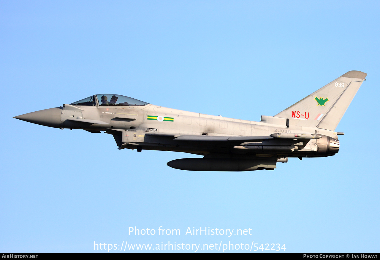 Aircraft Photo of ZJ939 | Eurofighter EF-2000 Typhoon FGR4 | UK - Air Force | AirHistory.net #542234