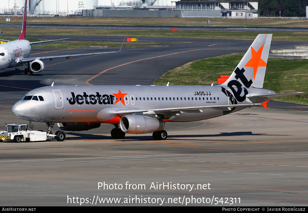 Aircraft Photo of JA05JJ | Airbus A320-232 | Jetstar Airways | AirHistory.net #542311