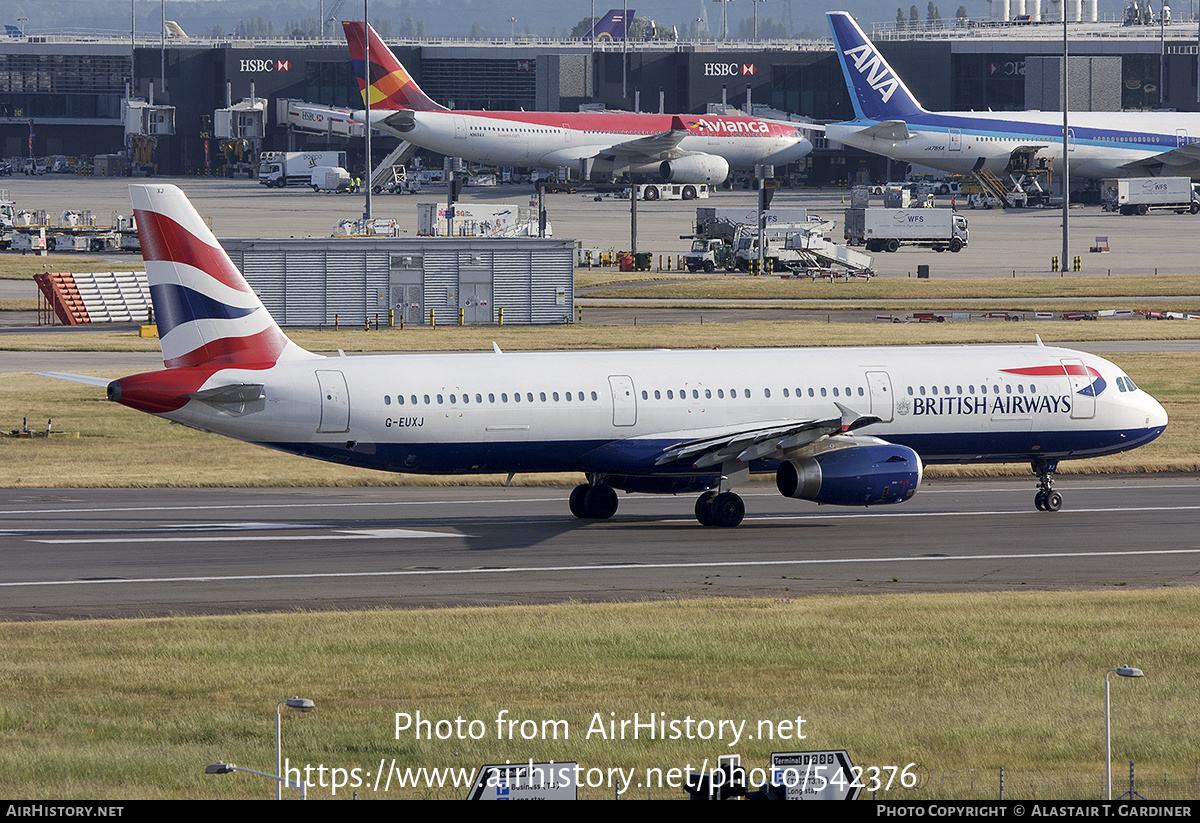 Aircraft Photo of G-EUXJ | Airbus A321-231 | British Airways | AirHistory.net #542376