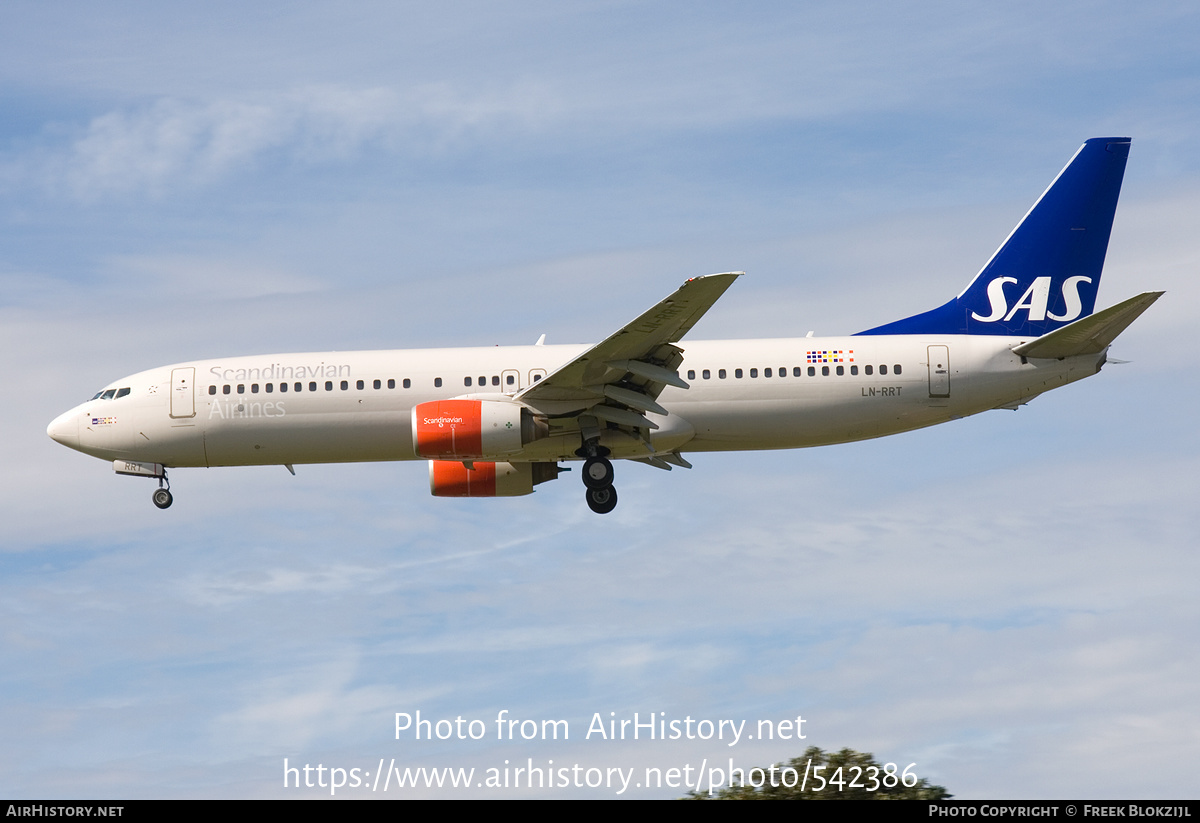 Aircraft Photo of LN-RRT | Boeing 737-883 | Scandinavian Airlines - SAS | AirHistory.net #542386