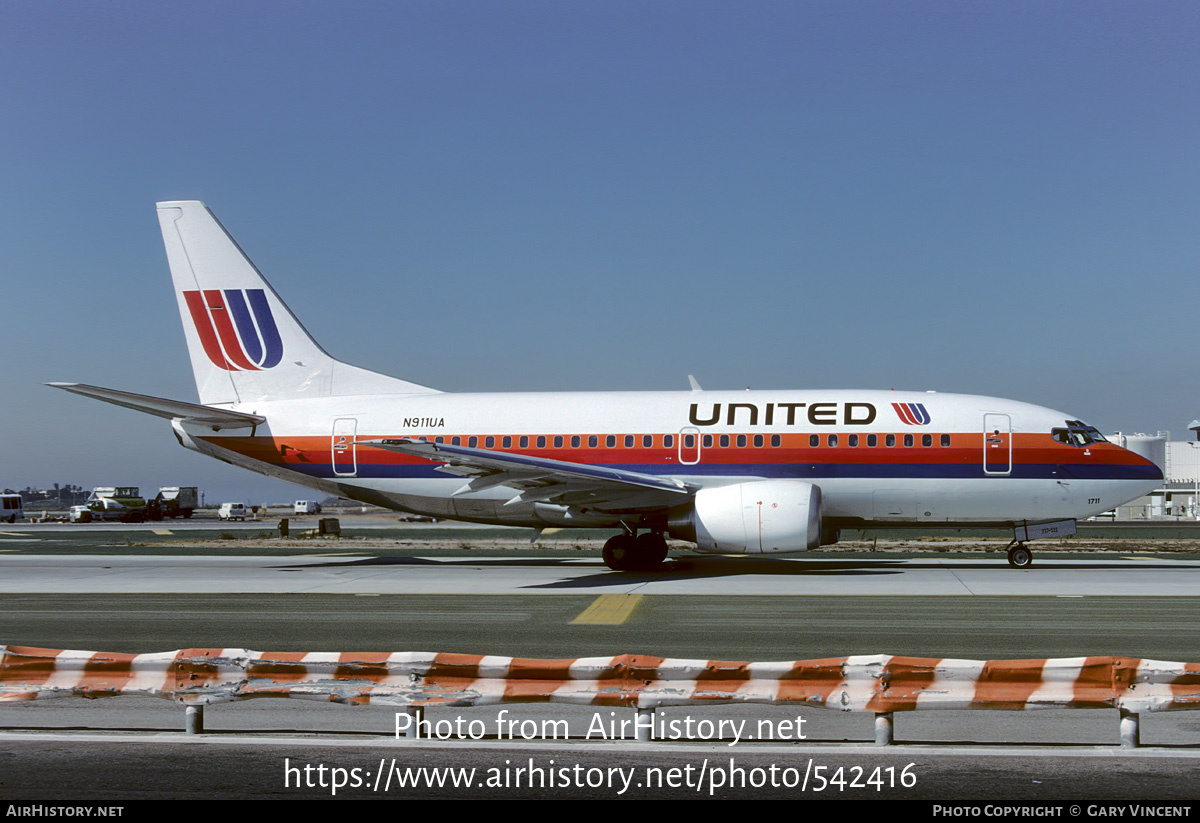 Aircraft Photo of N911UA | Boeing 737-522 | United Airlines | AirHistory.net #542416