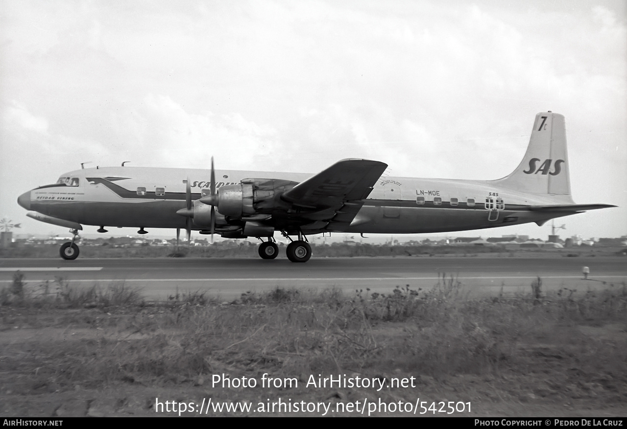 Aircraft Photo of LN-MOE | Douglas DC-7C | Scandinavian Airlines System - SAS | AirHistory.net #542501