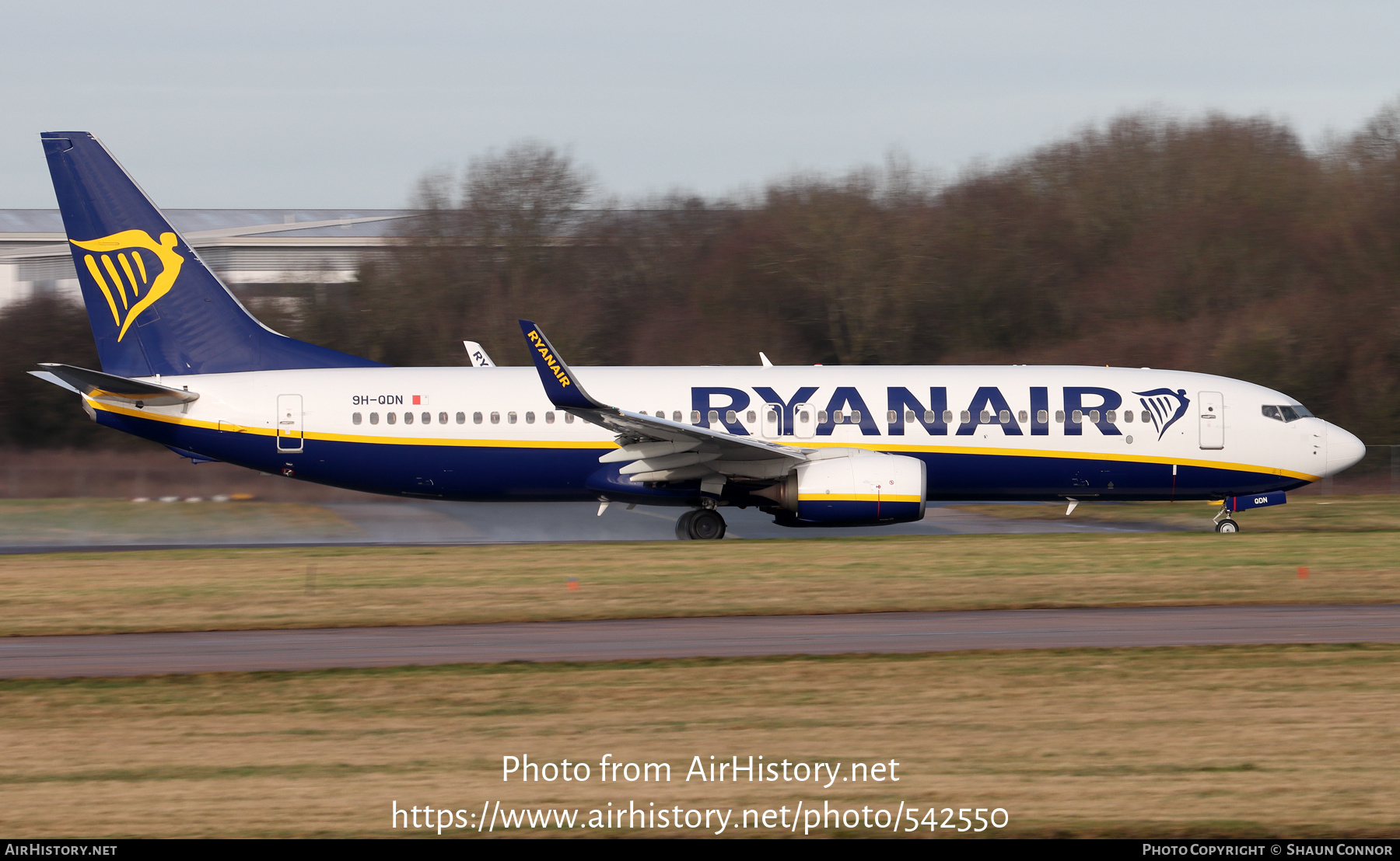 Aircraft Photo of 9H-QDN | Boeing 737-800 | Ryanair | AirHistory.net #542550