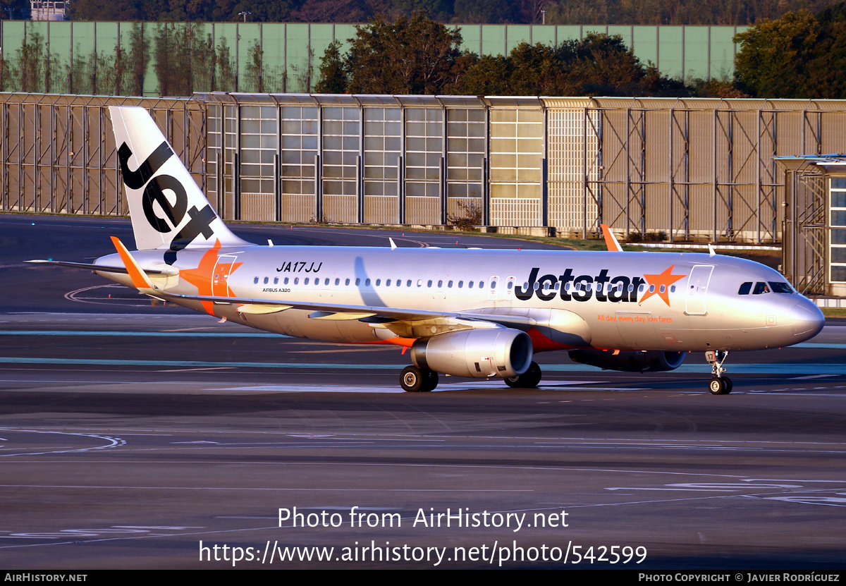 Aircraft Photo of JA17JJ | Airbus A320-232 | Jetstar Airways | AirHistory.net #542599