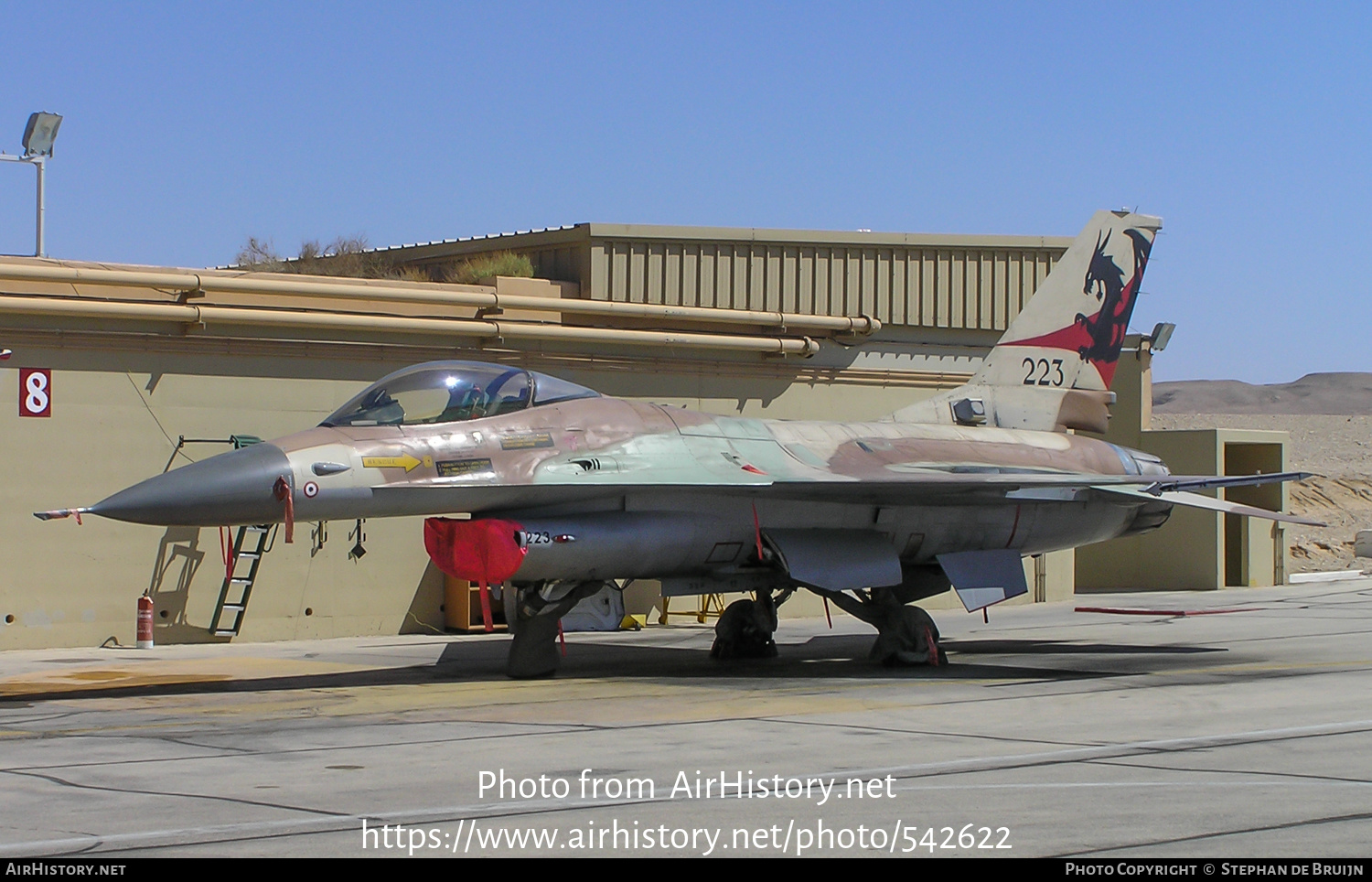 Aircraft Photo of 223 | General Dynamics F-16A Netz | Israel - Air Force | AirHistory.net #542622