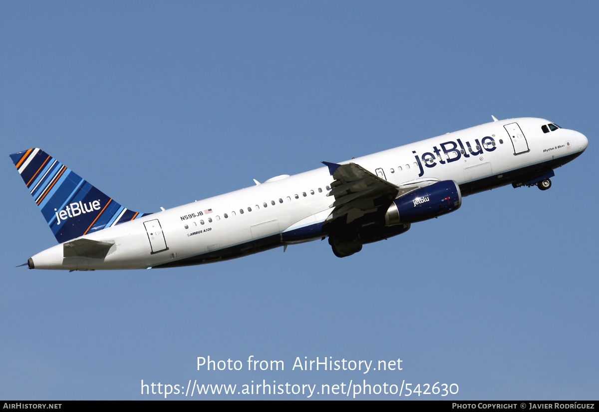 Aircraft Photo of N595JB | Airbus A320-232 | JetBlue Airways | AirHistory.net #542630