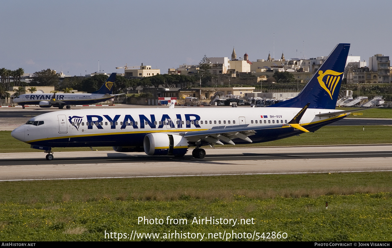 Aircraft Photo of 9H-VUV | Boeing 737-8200 Max 200 | Ryanair | AirHistory.net #542860