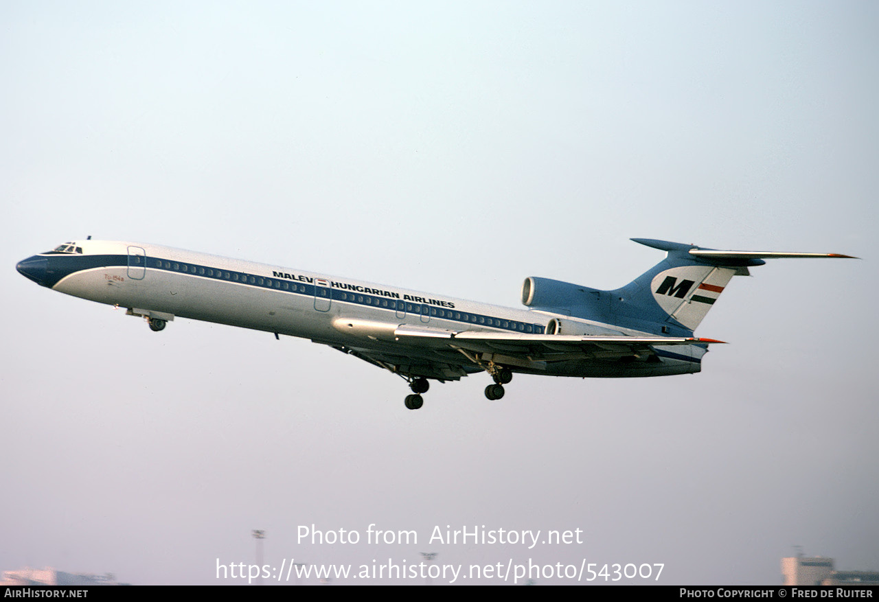 Aircraft Photo of HA-LCF | Tupolev Tu-154B | Malév - Hungarian Airlines | AirHistory.net #543007