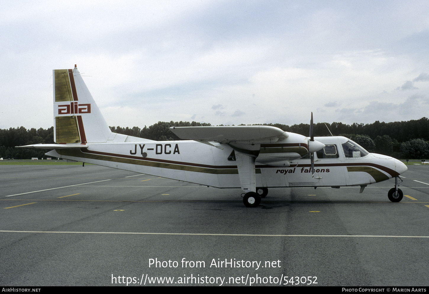 Aircraft Photo of JY-DCA | Britten-Norman BN-2B-21 Islander | Alia - The Royal Jordanian Airline | AirHistory.net #543052